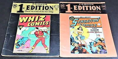 Buy (2) Famous 1st Edition Lot - Sensation Comics #1 & Whiz - Wonder Woman - Shazam • 25.02£