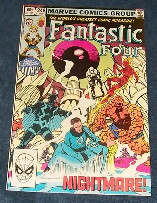 Buy VFNM FANTASTIC 4 FOUR, Dr Doom,  Nightmare! 248 John Byrne 1982 Bag&Bd Comb. Shp • 5.91£