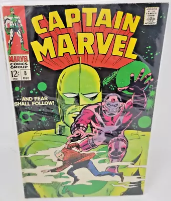 Buy Captain Marvel #8 Aakon & Ooru 1st Appearance *1968* 4.0 • 11.82£