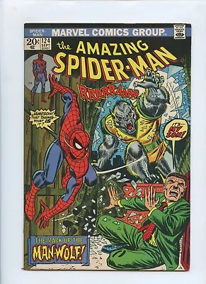Buy Amazing Spider-Man #124 1973 (VG- 3.5)(Cover Detached Bottom Staple) • 31.98£