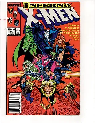 Buy Uncanny X-Men #240,241,242,243,244,245,246,247,248,249 (LOT + KEYS) Marvel 1989 • 50.44£