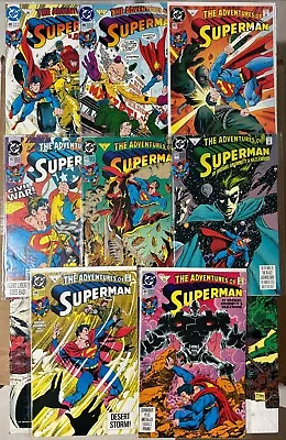 Buy The Adventures Of Superman #490, 491, 492, 493, 494, 495, 496, 497 Lot Of 8 DC • 14.46£