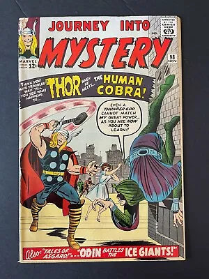 Buy Journey Into Mystery #98 - 1st Appearance Of Cobra (Marvel, 1962) VG • 61.16£