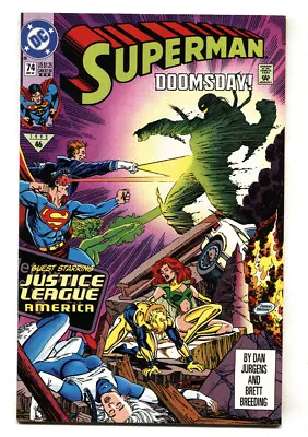 Buy Superman-Third Print #74 - 1992 - DC - NM- - Comic Book • 32.65£