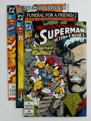Buy Superman In Action Comics 681 685 687 (DC Comics) Lot Of 3 Books • 5.48£