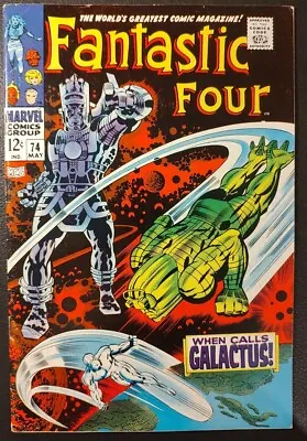 Buy Fantastic Four 74 1968 Kirby Galactus Silver Surfer Beautiful VF Copy!!🔑🔥💎 • 102.70£