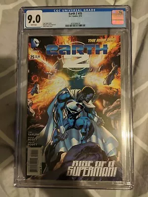 Buy EARTH 2 #25, 1st Cover App VAL-ZOD, CGC 9.0 (2014) • 54.99£