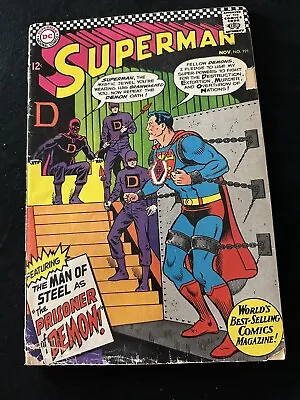 Buy SUPERMAN #191  Curt Swan Cover  Jim Shooter Story  1966  DC Comics • 8£