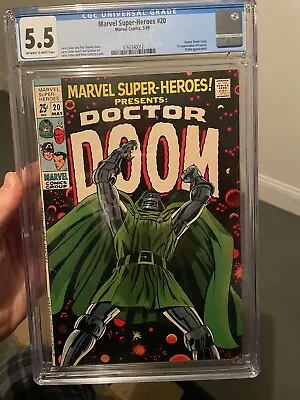 Buy Marvel Super-Heroes #20 CGC 5.5 (1969 Marvel) Doctor Doom Cover/Story • 198.59£