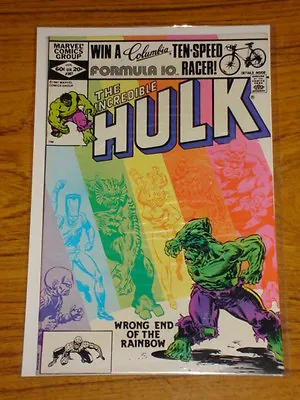 Buy Incredible Hulk #267 Vol1 Marvel Comics January 1982 • 8.99£