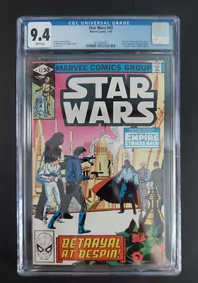 Buy STAR WARS #43 - Marvel Comics 1981 -CGC 9.4 - 1st App. Lando Calrissian • 60.31£