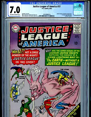 Buy Justice League Of America #37 CGC 7.0  1965 DC JSA 1st Mr Terrific Amricons K60 • 150.39£