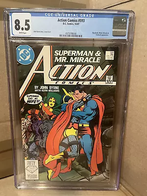 Buy Action Comics #593 CGC 8.5 Superman Big Barda Mr. Miracle Controversial Cover • 52.28£