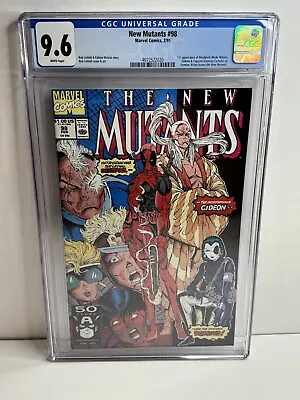 Buy New Mutants #98 CGC 9.6 1st Appearance Of Deadpool MCU Marvel • 519.69£