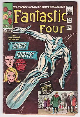 Buy Fantastic Four #50 Good 2.0 Silver Surfer Galactus Stan Lee Jack Kirby Art 1966 • 177.88£
