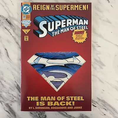 Buy DC Comics Superman Man Of Steel Reign Of The Supermen Issue 22 1993  • 4.50£