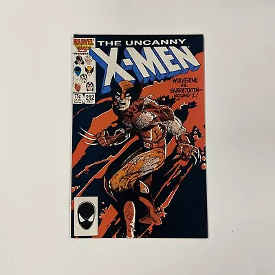 Buy The Uncanny X-Men #212 1986 VF Wolverine Vs Sabretooth Cent Copy • 22£