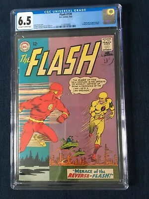 Buy Flash #139 CGC 6.5 1st Appearance Professor Zoom/Reverse Flash Silver Age 1963 • 1,099.99£