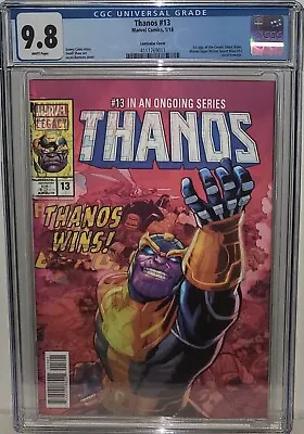 Buy Thanos #13 Cgc 9.8 Lenticular Variant! 1st App King Thanos & Cosmic Ghost Rider! • 79.02£