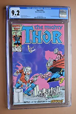 Buy Marvel Comics 1986 The Mighty Thor #372 Justice Peace Sal Buscema CGC 9.2 NM- • 23.98£