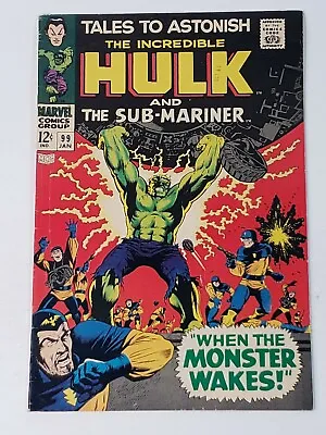 Buy Tales To Astonish 99 Marvel Comics Hulk Namor 1st App Lord Seth Silver Age 1968 • 31.97£