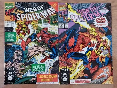 Buy Web Of Spider-Man (1985 1st Series) Issues 77 And 78 • 3.93£