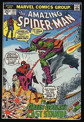 Buy Amazing Spider-Man #122 VG/FN 5.0 Death Of The Green Goblin!  Marvel 1973 • 147.11£