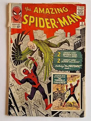 Buy Amazing Spider-man #2 G/vg (3.0) May 1963 1st App Vulture Marvel Comics ** • 1,999.99£