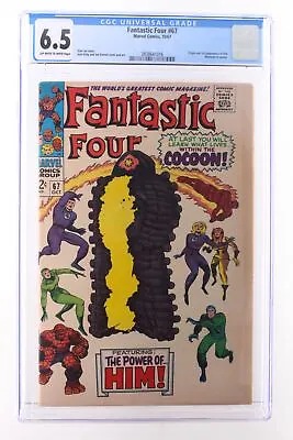 Buy Fantastic Four #67 - Marvel Comics 1967 CGC 6.5 Origin And 1st Appearance Of Him • 95.14£