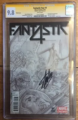 Buy Fantastic Four #1 1:300 Alex Ross Variant CGC SS 9.8 Signed Stan Lee 2014 • 1,500£