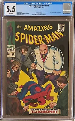 Buy Amazing Spider-Man #51 - Key - Second Appearance Of Kingpin - CGC 5.5 • 250£