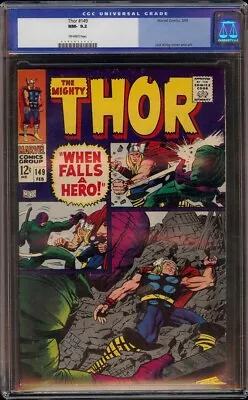 Buy Thor # 149 CGC 9.2 White (Marvel, 1968) Jack Kirby Cover And Art • 180.14£