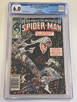 Buy Spectacular Spider-Man #90 NEWSSTAND CGC Graded 6.0 | First Black Suit In Title! • 39.52£