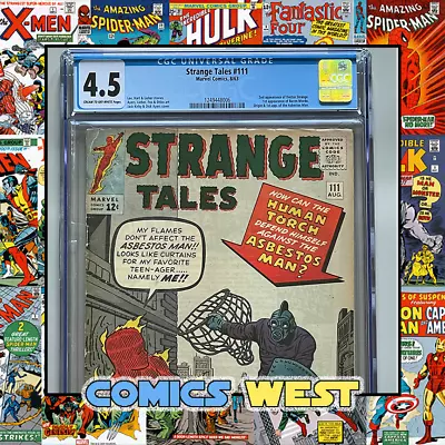 Buy STRANGE TALES #111  * CGC 4.5 *  First App. Baron Mordo! 2nd App. Dr. Strange! • 296.48£