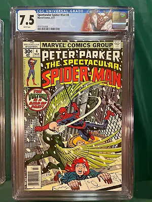 Buy Marvel Comics Spectacular Spider-Man #4 1977 CGC 7.5 1st Hitman Custom Label! • 35.97£
