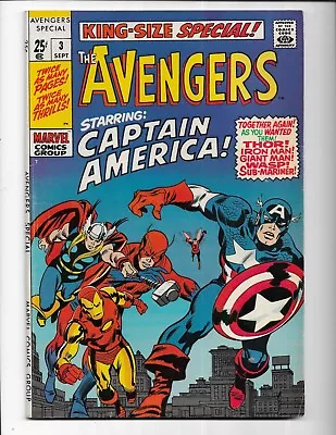 Buy Avengers Annual 3 - F+ 6.5 - Captain America - Iron Man - Baron Zemo (1969) • 40.03£