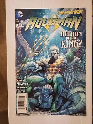 Buy Aquaman #18 Rare Newsstand 1:100 2nd Cameo App Dead King DC Comics 2013 New 52 • 23.72£