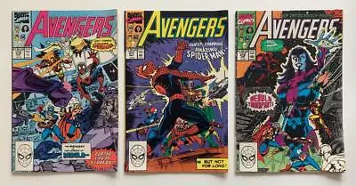 Buy Avengers #316, 317 & #318 Spiders & Stars All 3 Parts (Marvel 1990) VG To FN/VF • 19.50£