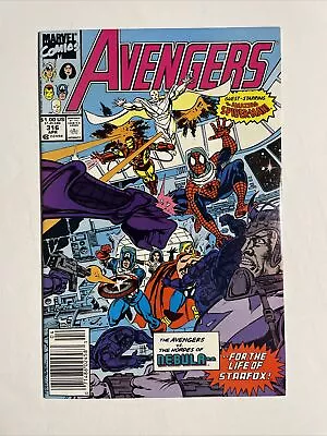 Buy Avengers #316 (1990) 9.2 NM Marvel High Grade Newsstand Key Issue Spider-Man • 14.29£