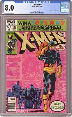 Buy Uncanny X-Men #138 CGC 8.0 1980 3932772005 • 53.01£