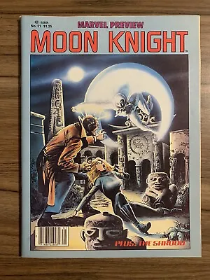 Buy Marvel Preview #21 VF- Bill Sienkiewicz Moon Knight • Magazine Size 1980 Marvel • 31.22£