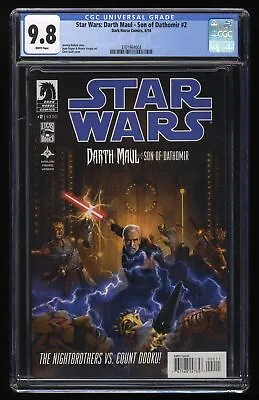 Buy Star Wars: Darth Maul - Son Of Dathomir #2 CGC NM/M 9.8 White Pages Dark Horse • 112.22£