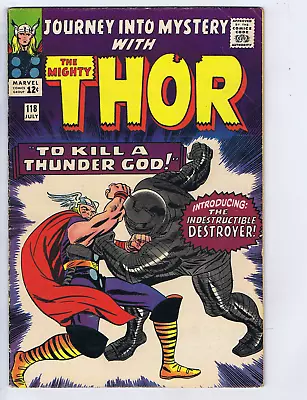 Buy Journey Into Mystery #118 Marvel 1965 To Kill A Thunder God ! 1st App Destroyer! • 94.87£