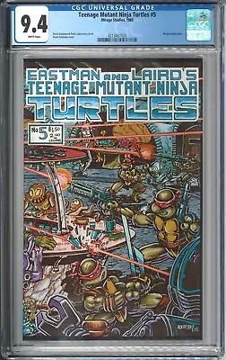 Buy Teenage Mutant Ninja Turtles #5 CGC 9.4 NM WP 1985 Mirage Studios TMNT Eastman • 107.25£