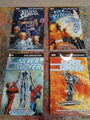 Buy Marvel Epic Collection X 4 TPB. Silver SURFER Volumes 7, 9, 13, 14 • 84£