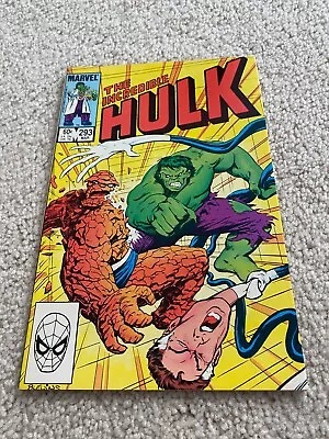 Buy Incredible Hulk  293  NM-  9.2  High Grade  Fantastic Four  The Thing  1984 • 5.97£