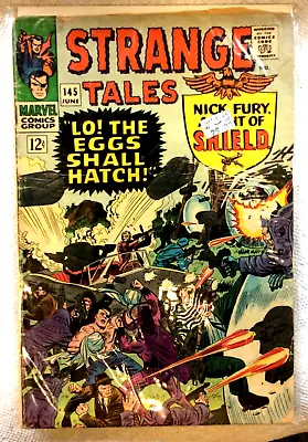 Buy Strange Tales #145 W/ Nick Fury Agent Of SHIELD In Mint Books $110-accept $20.00 • 15.99£