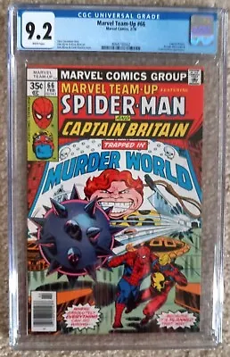 Buy Marvel Team-Up #66  CGC 9.2 (1978) 1st Appearance Of Arcade 2nd Captain Britain • 80.42£