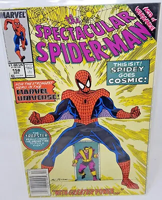 Buy Spectacular Spider-man #158 Cosmic Spider-man 1st App *1989* Newsstand 9.4 • 11.39£