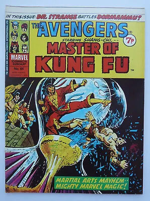 Buy The Avengers #64 - Shang-Chi Marvel Comics Group UK December 1974 VF- 7.5 • 7.25£